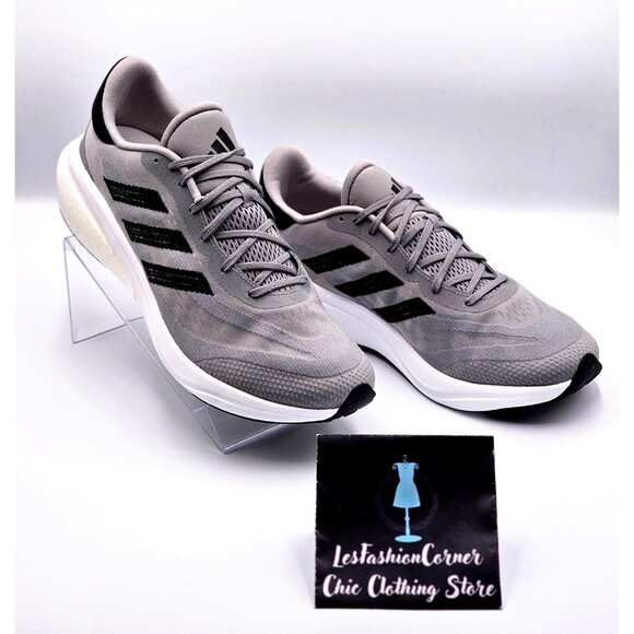NWOB AdidasMen's Gray/Black Supernova Running Athletic Sneakers Size 11 2159 - Picture 4 of 16